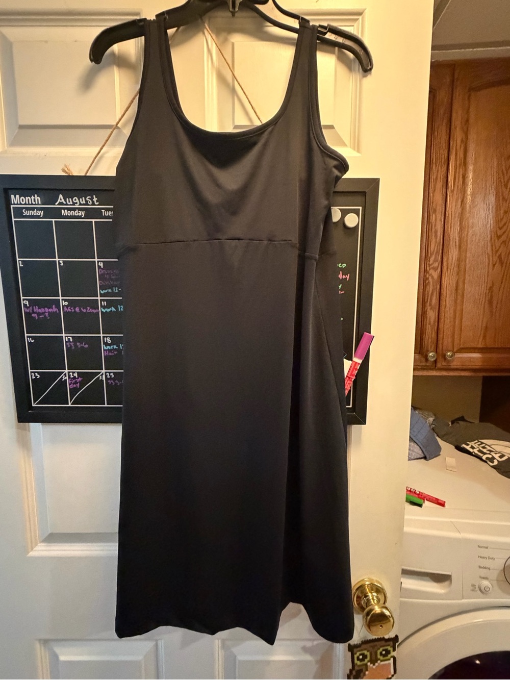 Black Women's Dress - Classic A-Line- Sports